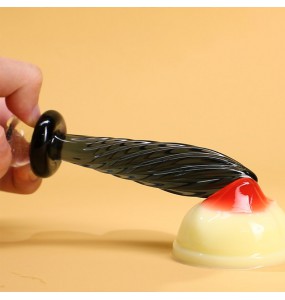 MizzZee - Weapon Butt Plug Dual-Use Anal Vaginal (Black Transparent)